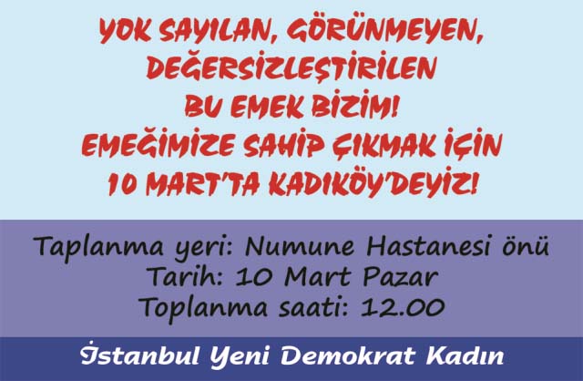 8 mart miting